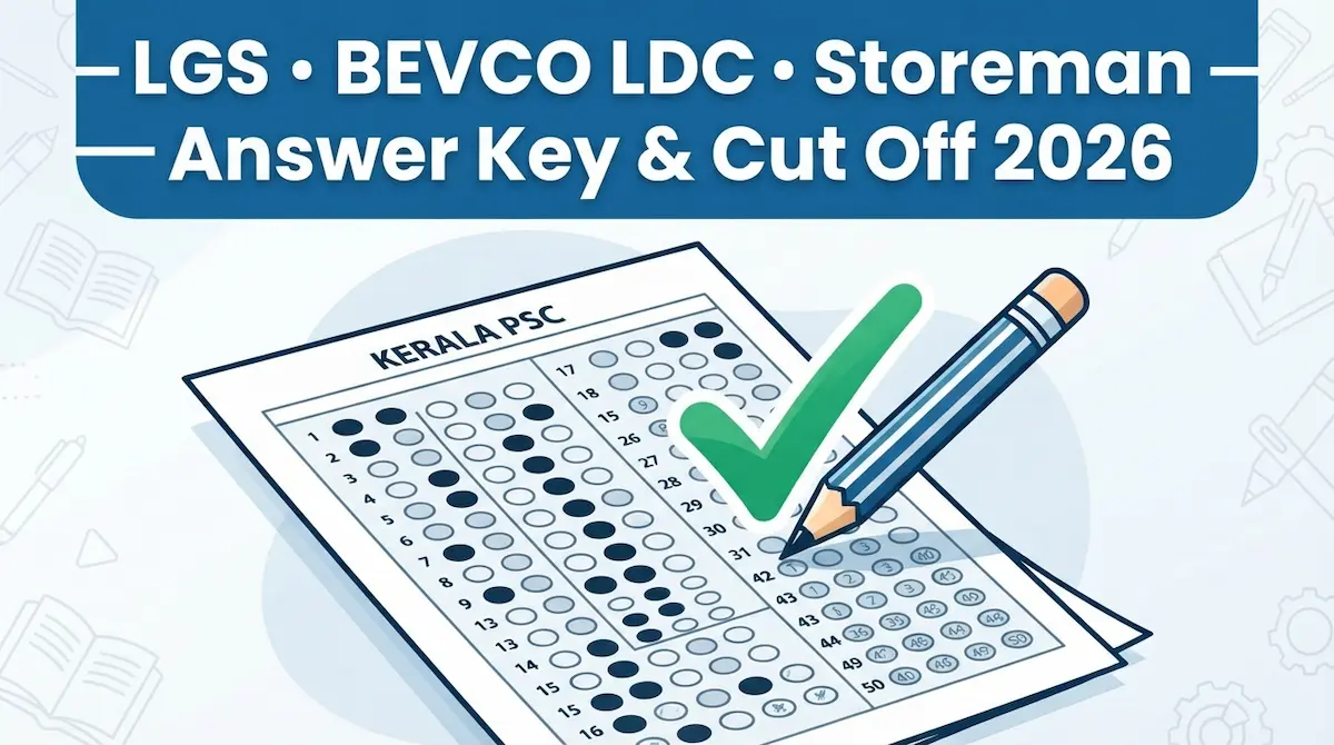LGS BEVCO LDC Answer Key 2026 & Expected Cut Off